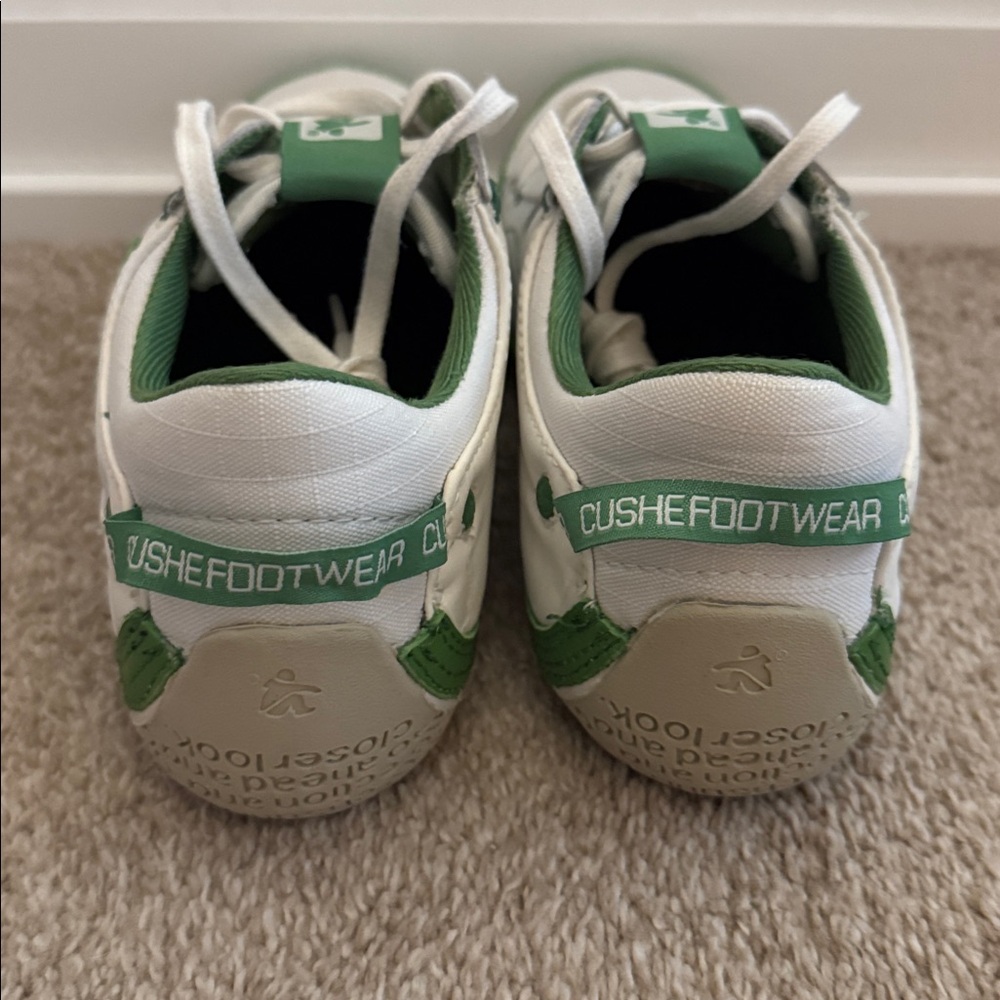 NIB Cushe Boutique Women’s Sneaker, White and Green, US Size 8 - Picture 4 of 10